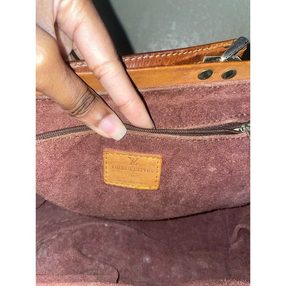 LOUIS VUITTON Antique Monogram Doctor Bag RARE Vintage - Picture 12 of 15